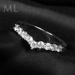 0.5 Carat CT ROUND CUT Wedding Band Engagement RING Gold Plated SIZE 5-9
