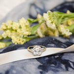 Women's Wedding Engagement RING 2 Carat CUSHION CUT White Gold Plated SIZE 4-9