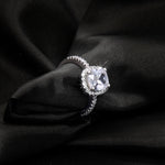 Women's Wedding Engagement RING 2 Carat CUSHION CUT White Gold Plated SIZE 4-9
