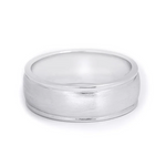 8.5 mm Solid Sterling Silver Mens Anniversary Band Ring