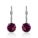 1.2 CTW 14K Solid White Gold Being Yourself Amethyst Earrings