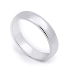 4.5mm Genuine Sterling Silver Mens Anniversary Ring Wedding Band Size 8-12