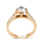 1 Carat Round Cut Womens Wedding Engagement Ring Rose Gold Plated Size 5-9