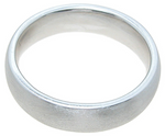 5mm Real Solid 925 Sterling Silver Comfort Fit Mens Wedding Band Ring
