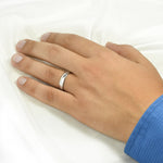 4.5mm Genuine Sterling Silver Mens Anniversary Ring Wedding Band Size 8-12