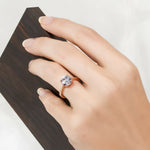 Womens Solitaire Ring Round Cut 1.25 Carat 4 Prong Rose Gold Plated Size 5-9